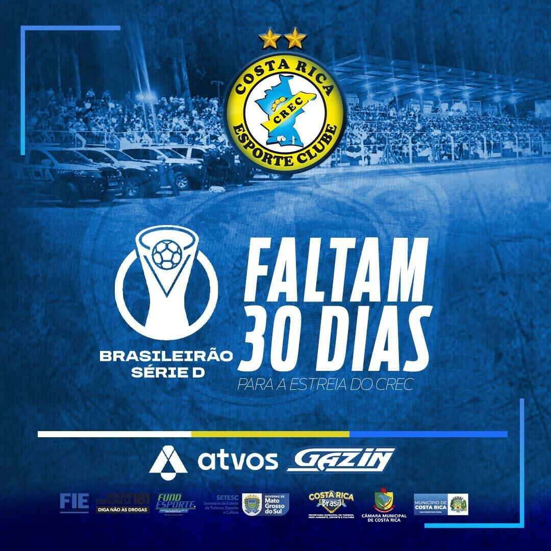 Imagem de compartilhamento para o artigo Costa Rica Esporte Clube se prepara para Série D 2024 com altas expectativas da MS Todo dia